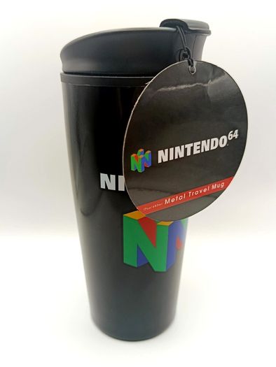 Metal Travel Mug 2019 Nintendo 64 17oz 483ml MTM25365 Retro Geek Gift New