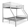 Grey Double Metal Bunk Bed 219 Free Delivery Image 2