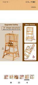 COSYLAND Toddler Kitchen Step Stool Tower