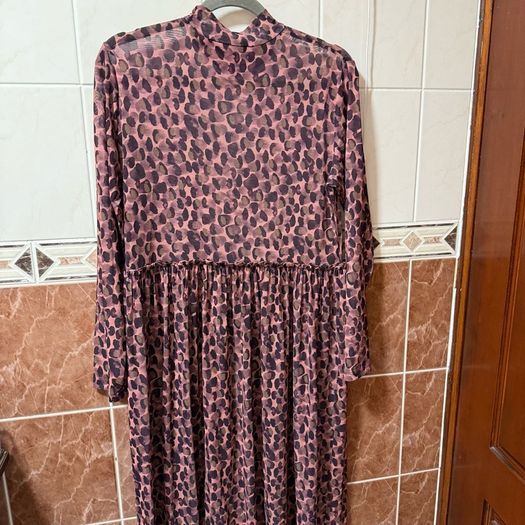 Numph Leopard Dress - Size UK14