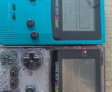 2x Gameboy colors, link cable and games