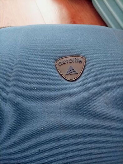 Aerolite blue cabin suitcase