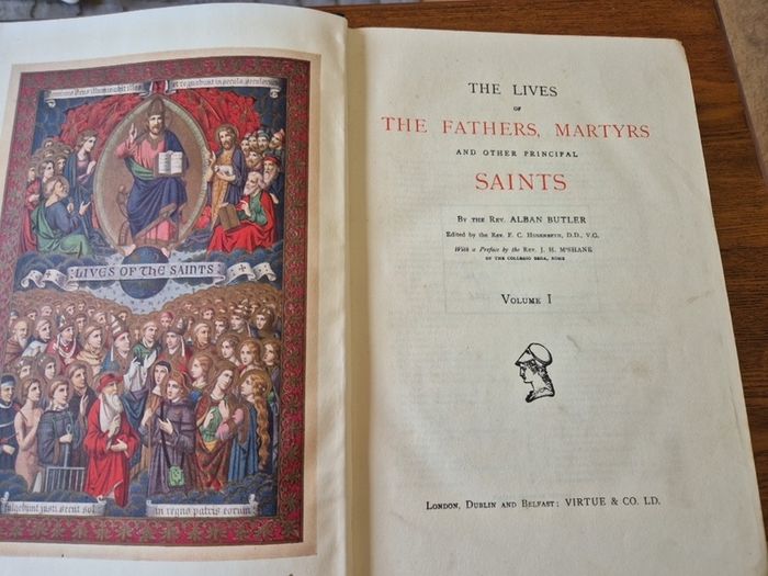 Unique Find. Butler's Lives of the Saints- complete 4 volume set 1928