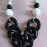 Black /White Chunky Necklace Image 2