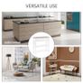 Console Table, 3-tier Hallway Table with Drawer and 2 Open Shelves, Retro Entry Table for Shoe Storage, White Image 5