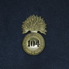 Royal Bengal Fusiliers 104th Regiment of Foot , Glengarry Badge