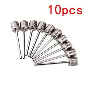 10x Friend Sport Ball Inflating Pump Needle for Football Basketball Soccer Inflatable Air Valve Adaptor Stainless Steel Pump