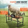 Livestock Stand Goat Trimming Stand 21"-33" Height 47x23 in Tabletop Black Image 3