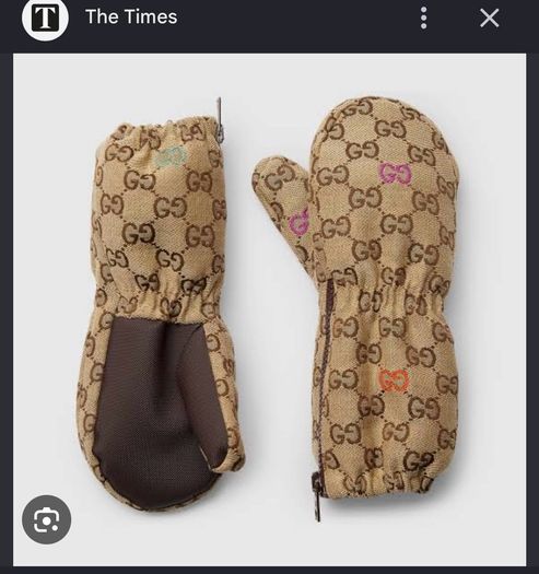 Gucci padded gloves Size S