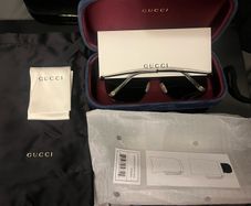 Gucci Unisex Sunglasses with hard velvet case genuine made in Italy