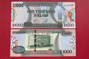 Guyana  1000  Dollars  2011. Pick 39a  ( Uncirculated )