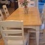 Oak dining room table and chairs Image 5