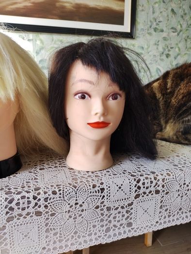 hair, practice doll heads,