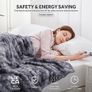Warmrest Electric Blanket 1 to 10 Hours AutoOff Detachable Controller Machine Washable Grey Image 9