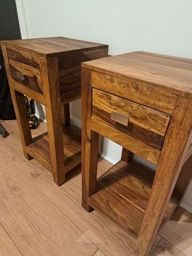 Wooden Bedside Locker x 2