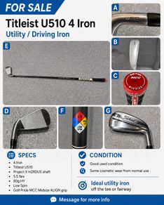 Titleist U510 4 Iron