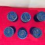 Vintage Anchor Hocking Blue Wexford Tumblers Set of 6 Image 4