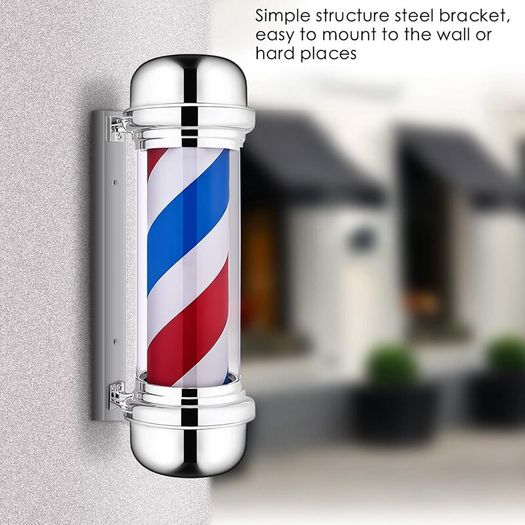 Professional LED Barber Shop Pole Wall Mounted