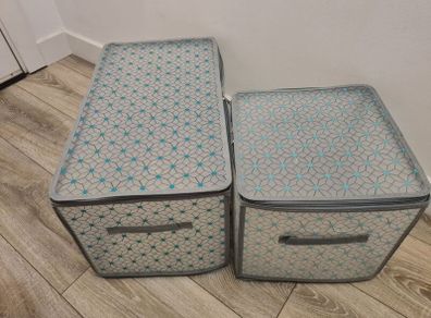 2 Clever Polka Clothes Storage Bags