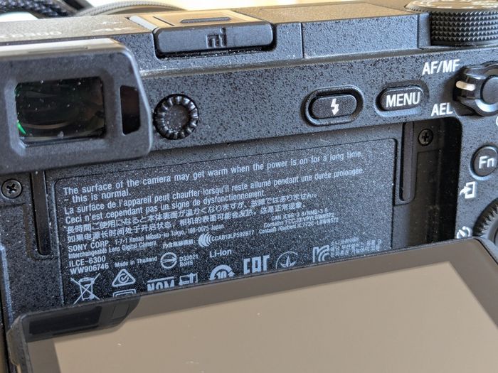 Sony A6300 camera with kit lens and some extras