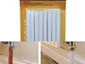 White Radiator Pipe Covers Sleeves Shrouds Snap Around Your Pipes 8 x 15.6CM New