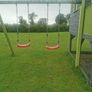 Playhouse with slide and swings Image 5