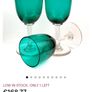 Amazing Set of Six Antique Hand-Blown Bristol Green Sherry Glasses, Stunning Teal Green Bowls with Clear Stems, circa 1890, Capacity 80mls Image 10