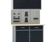 main image for ad Workbench with Three Wall Panels and One Cabinet