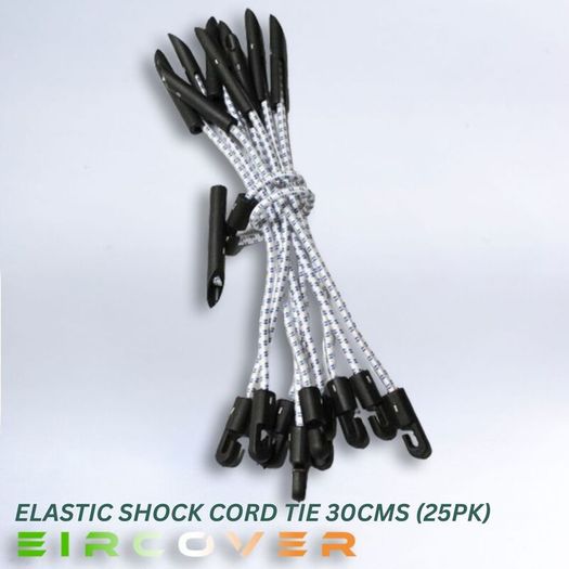 Elastic shock cord tie 30 cm (25 pk )
