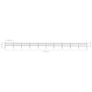 Garden Fence with Spear Top Steel 17x0.8 m Black Image 5