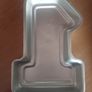 Large Wilton Number 1 Cake Mold Cake Pan Image 2