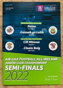 2022 Kilmeena v Clonbullogue & Gneeveguilla v Denn - GAA Junior Club Football Programme