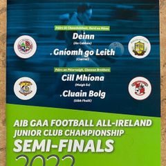 2022 Kilmeena v Clonbullogue & Gneeveguilla v Denn - GAA Junior Club Football Programme