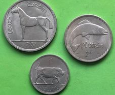 Irish Half Crown Florin Shilling