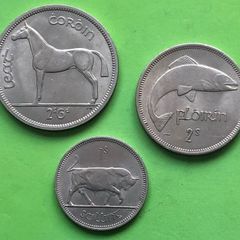 Irish Half Crown Florin Shilling