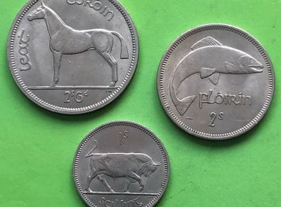 Irish Half Crown Florin Shilling