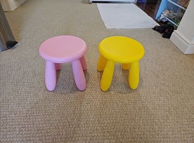 Ikea childrens stools TWO