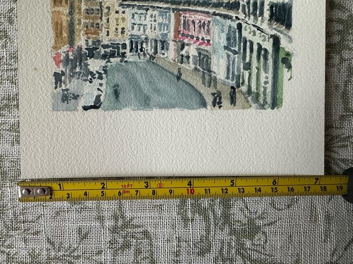 Watercolour - Edinburgh Streetlife