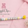 Personalised silicone Soother Clips Image 2