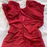 Pink vanilla dark red ruched mini halter dress Image 8