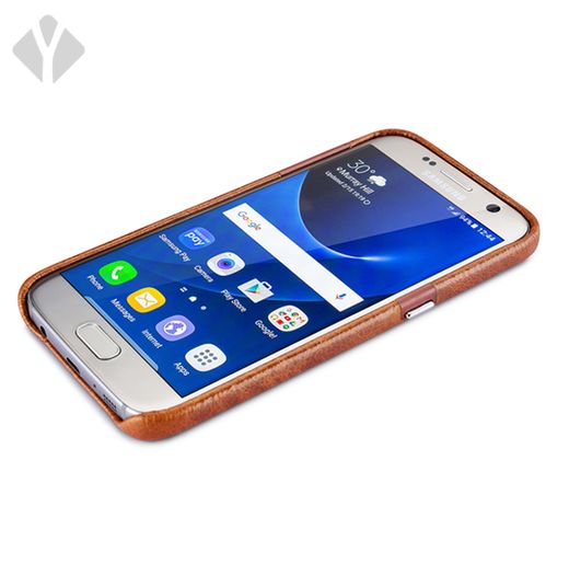 S7 Vintage Oil Wax Leather Back Cover