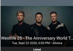 westlife ticket