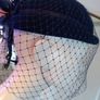 Fabulous Navy Blue Vintage Hat Image 2