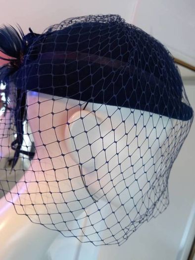 Fabulous Navy Blue Vintage Hat