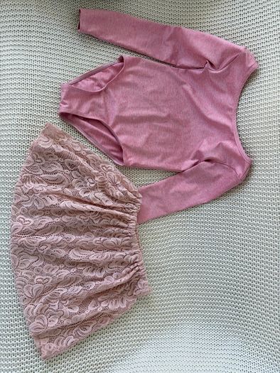 Beautiful girls ballet outfit in pink