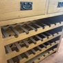 solid oak wine rack Image 3