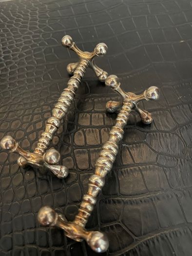 Vintage silver-plated knife rests