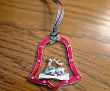 Newbridge Silverware Resting Reindeer Christmas Tree Decoration