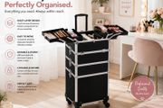 Professional Rolling Makeup &amp; Beauty Case on Wheels