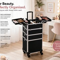 Professional Rolling Makeup & Beauty Case on Wheels